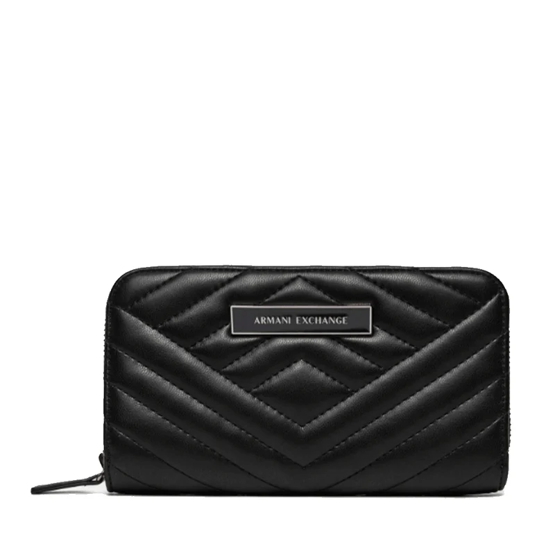 Portafoglio Donna Zip Around ARMANI EXCHANGE Colore Nero Linea Victoria