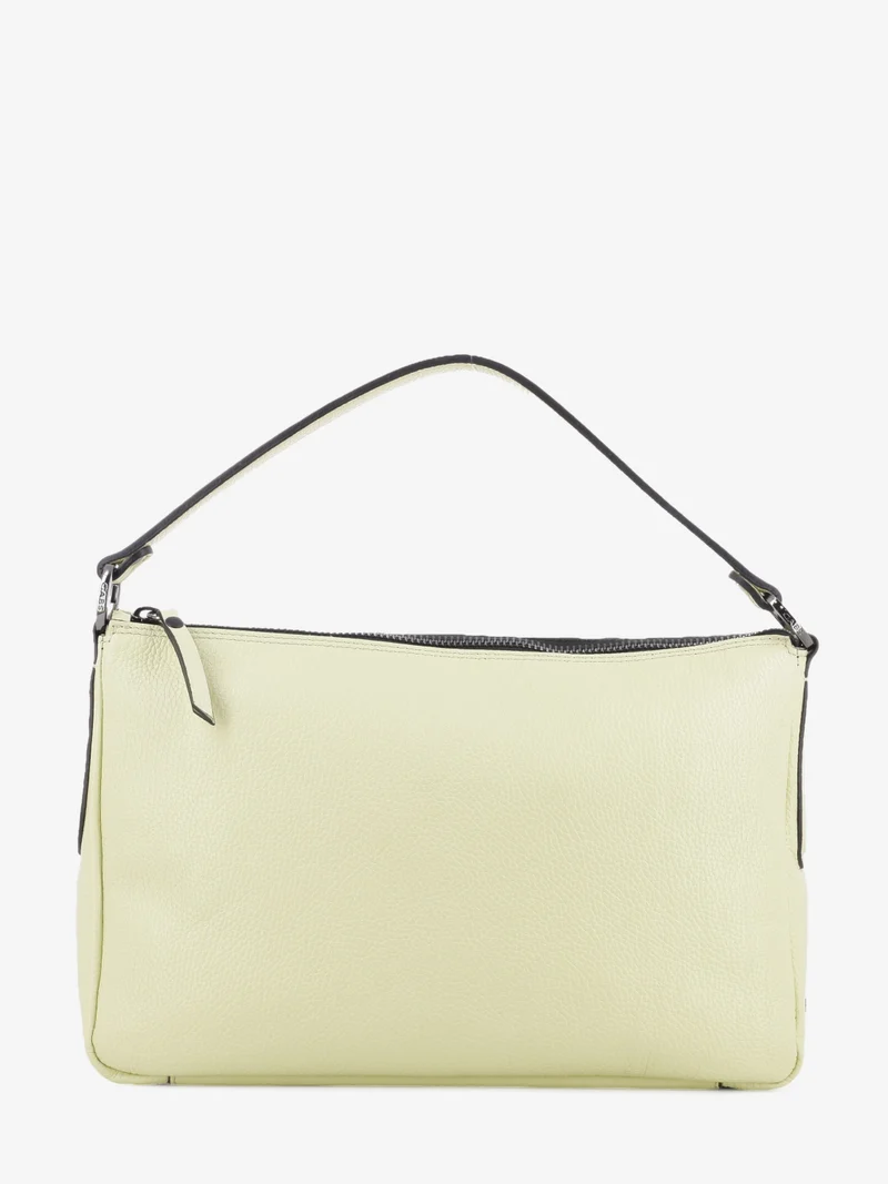 Borsa a spalla Calipso M in pelle martellata lino