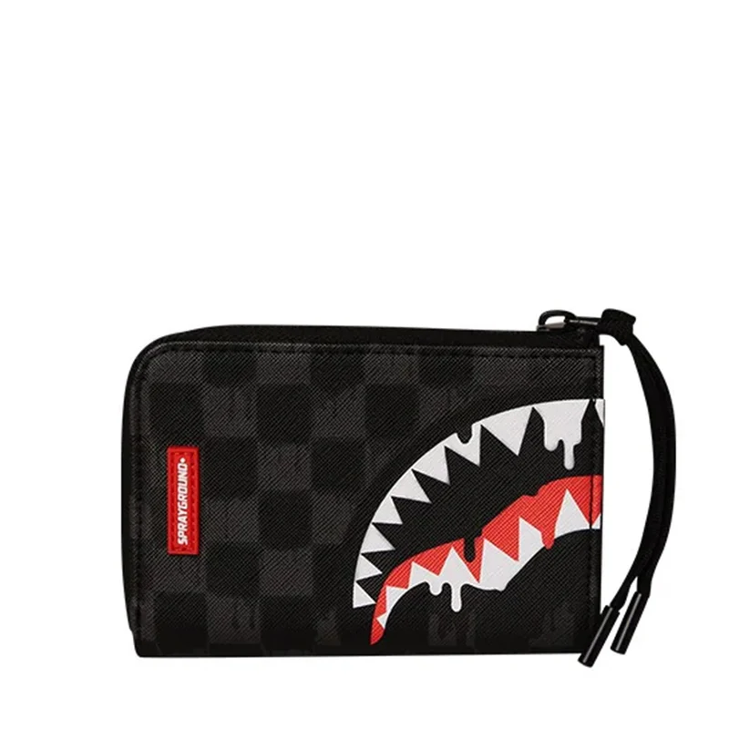 Portafoglio Piccolo con Zip SPRAYGROUND stampa Dripping Sharks in Paris