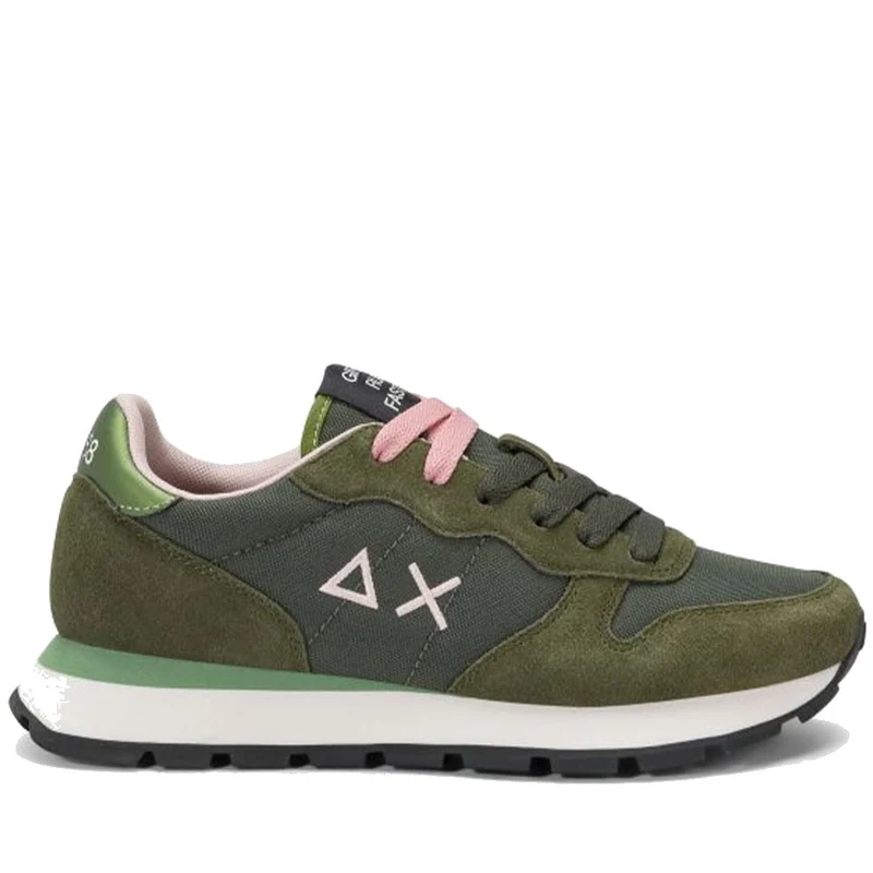 Scarpe Donna Sun68 Sneakers Ally Solid Colore Militare Scuro - Z45201