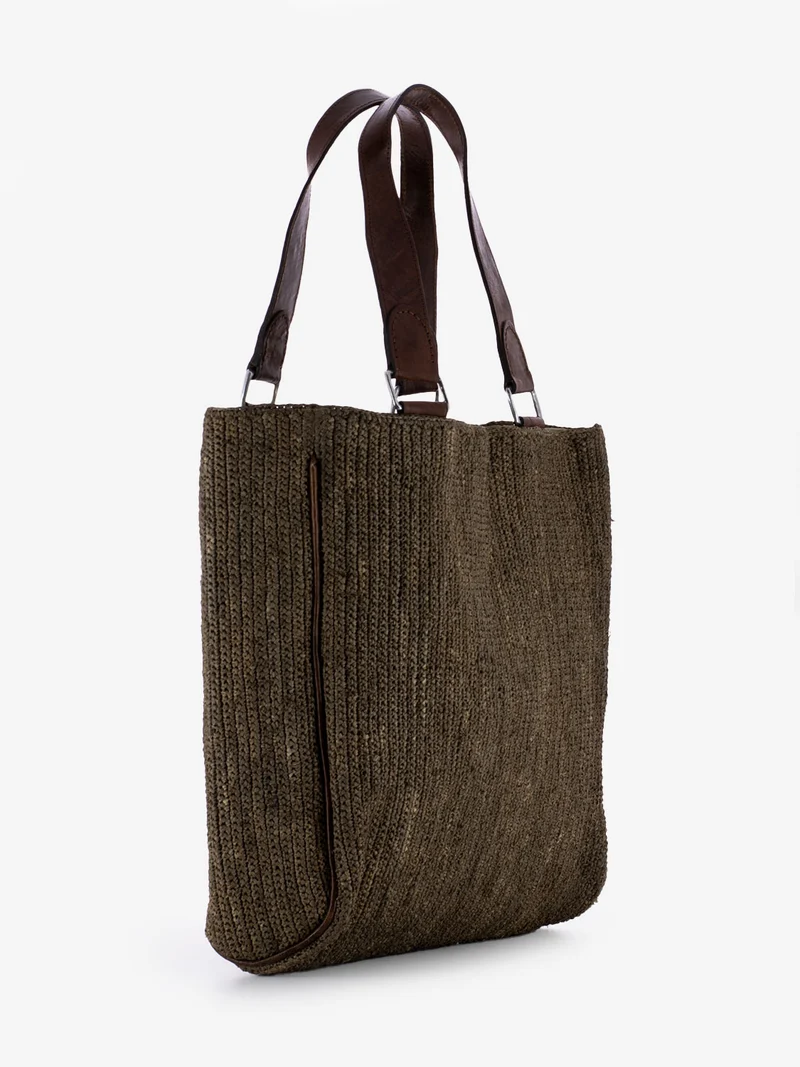 Borsa squadrata Toteman dark tea