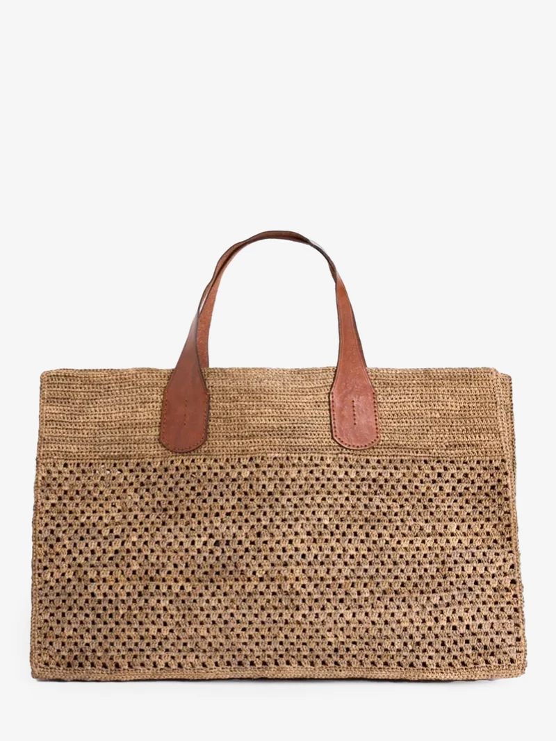 Borsa tote Havana dark tea