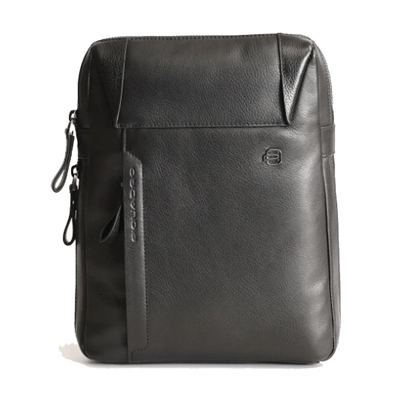 Borsello Uomo PIQUADRO in Pelle Nera Linea Pan - CA4306S94
