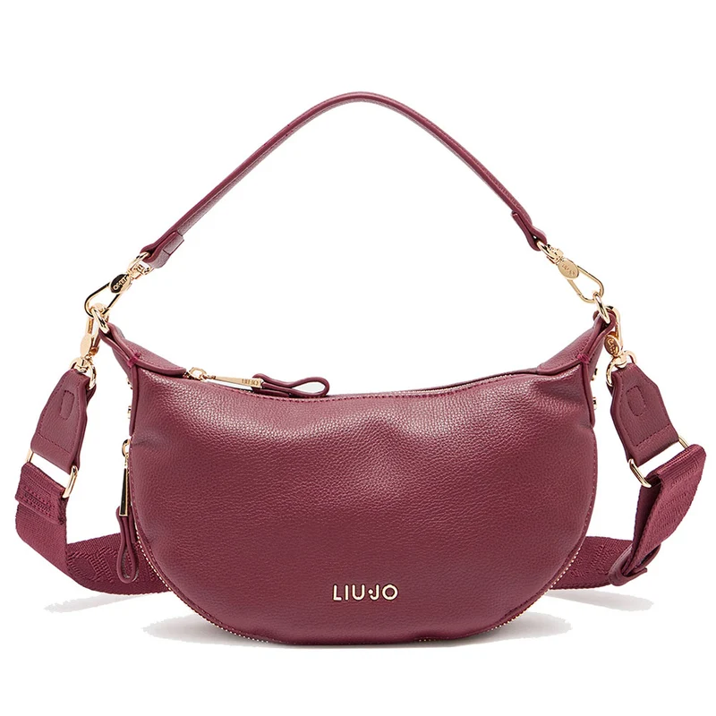Hobo Bag Small con Tracolla LIU JO Better effetto Bottalato Red Wine