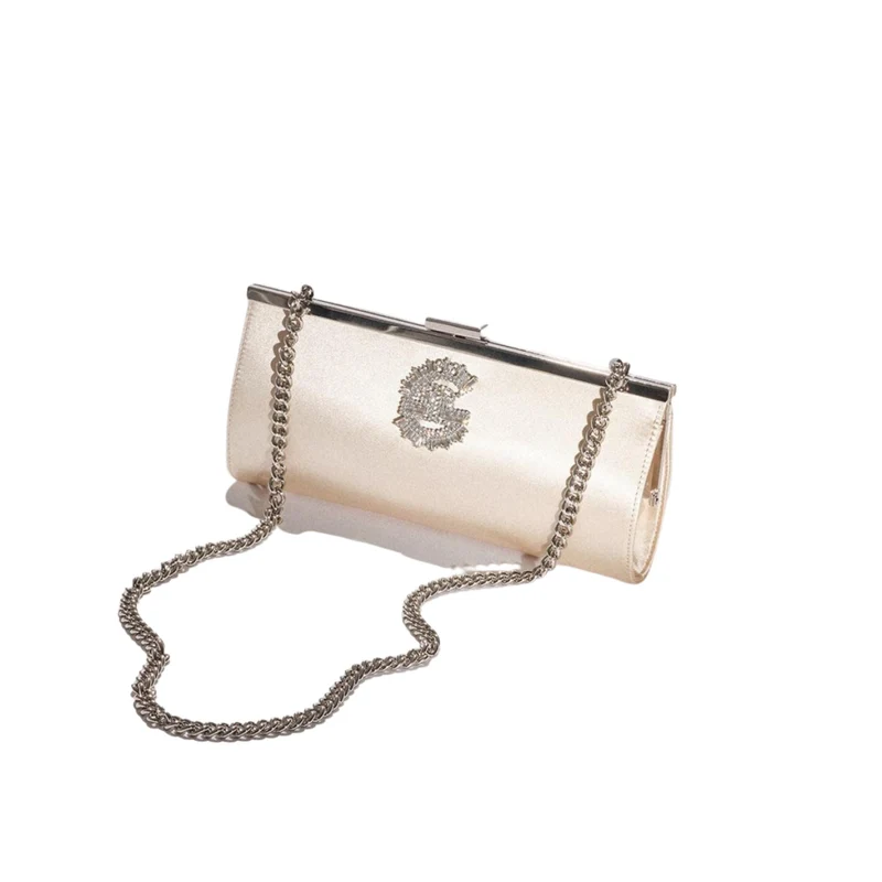 Pochette Donna clutch con tracolla catena