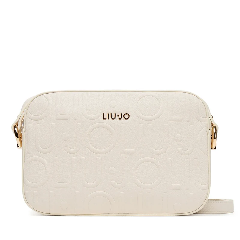 Borsa Donna a Tracolla LIU JO Better Effetto Bottalato con Logo in Rilievo Marmo