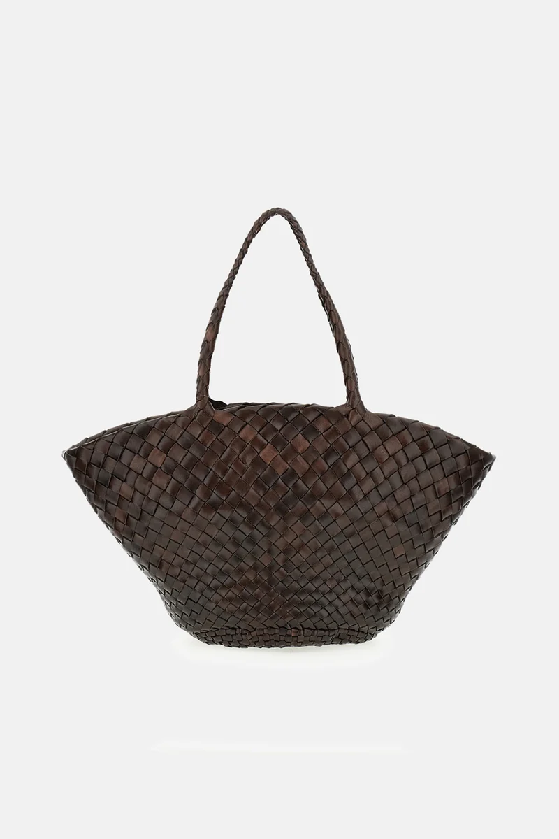 BORSA CESTA 'EGOLA' IN PELLE