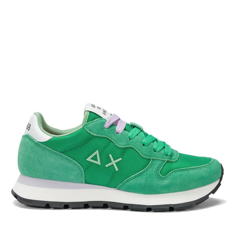 Scarpe Donna Sun68 Sneakers Ally Solid Nylon Colore Verde Prato - Z35201