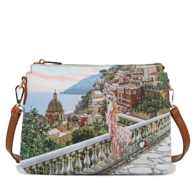 Borsa Donna a Tracolla Y NOT YES-630 Stampa Dreaming Coast
