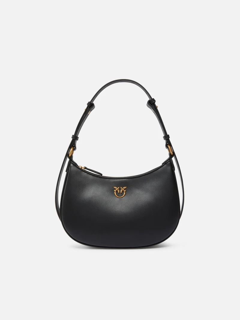 PINKO HALF MOON MINI FL VITELLO SETA