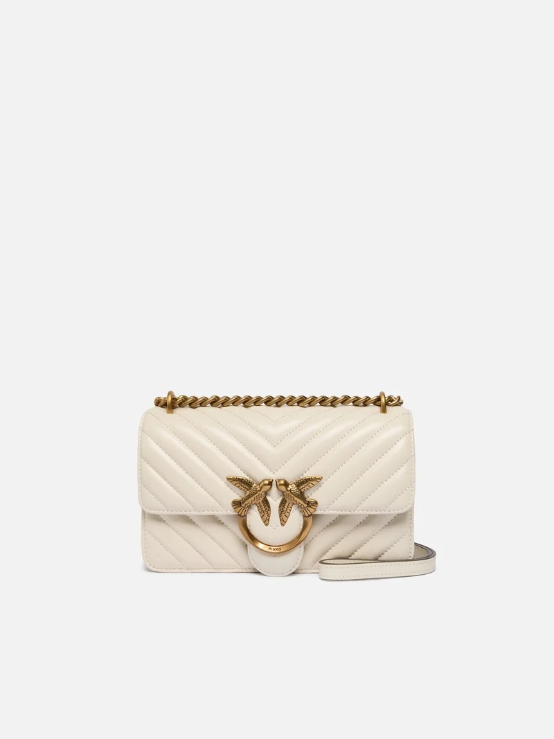 PINKO LOVE ONE MINI DC SHEEP NAPPA CHEVRON