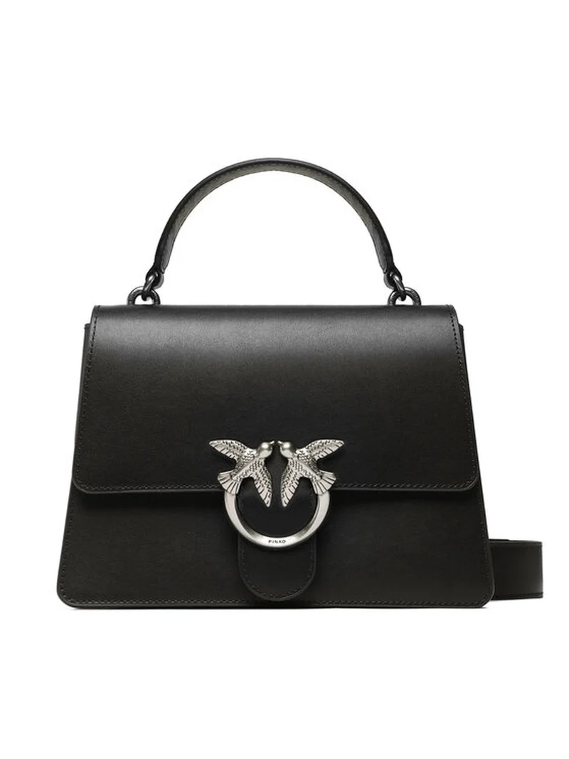 PINKO LOVE ONE TOP HANDLE CLASSIC LIGHT VITELLO SETA