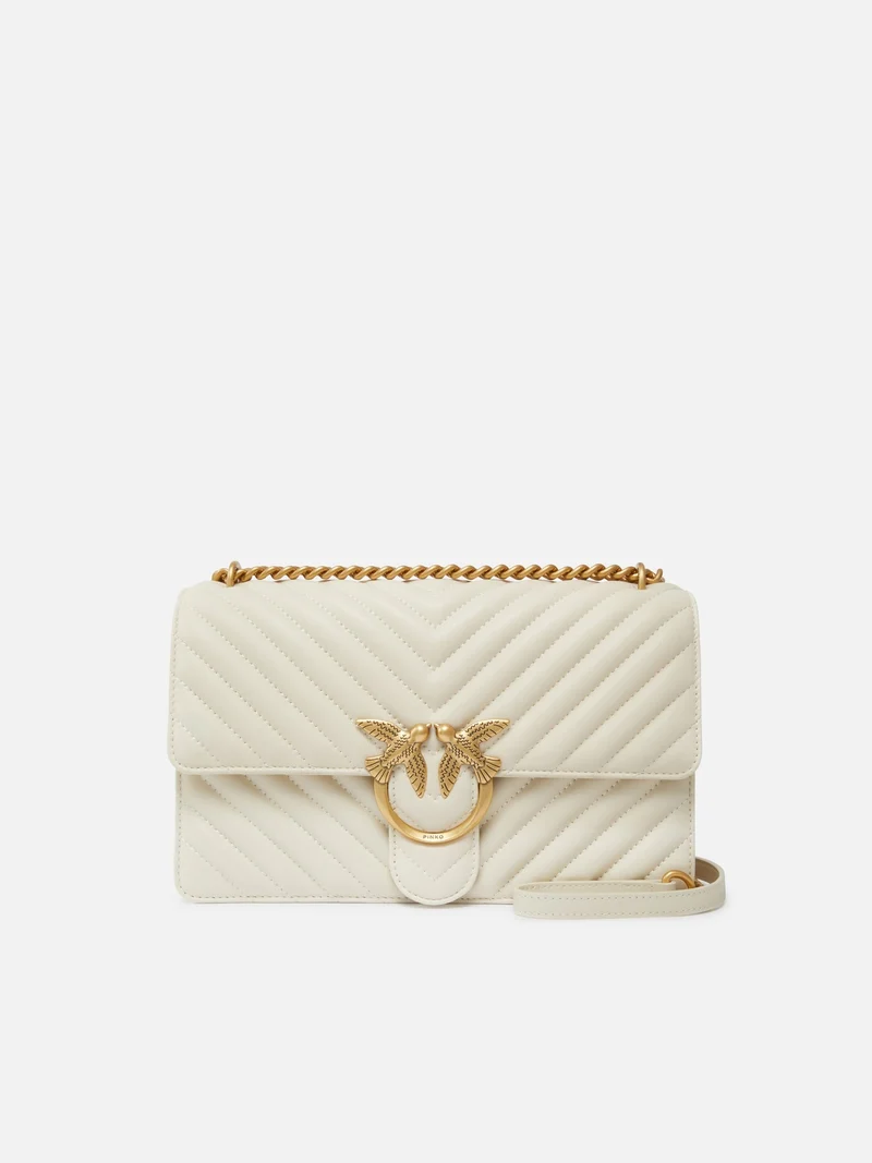 PINKO LOVE ONE CLASSIC DC SHEEP NAPPA CHEVRON