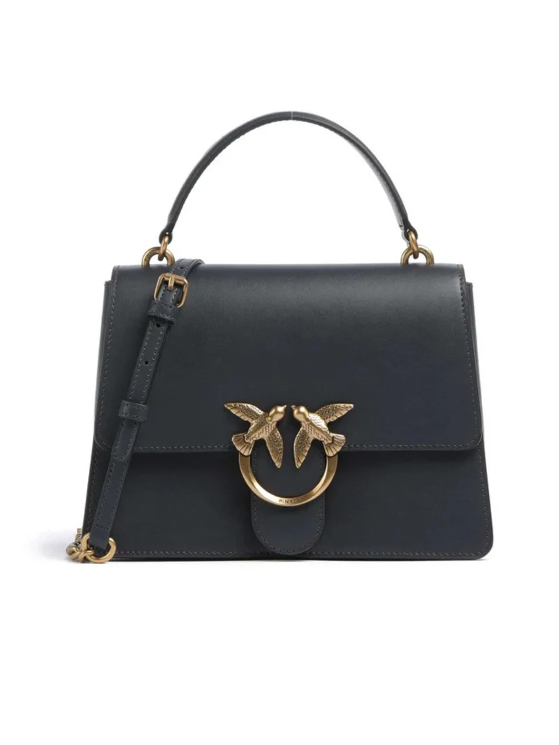 PINKO LOVE ONE TOP HANDLE CLASSIC LIGHT VITELLO SETA