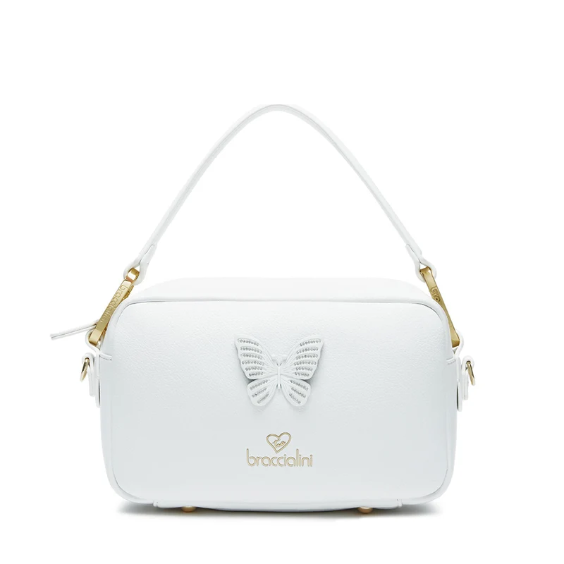 Borsa Donna a Tracolla BRACCIALINI linea Jinny Mix Bianco