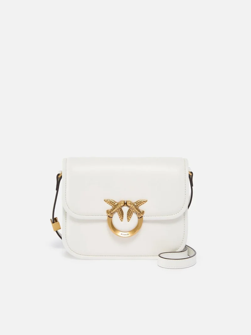 PINKO LOVE BOX BAG FL MINI NAPPA + VITELLO SETA