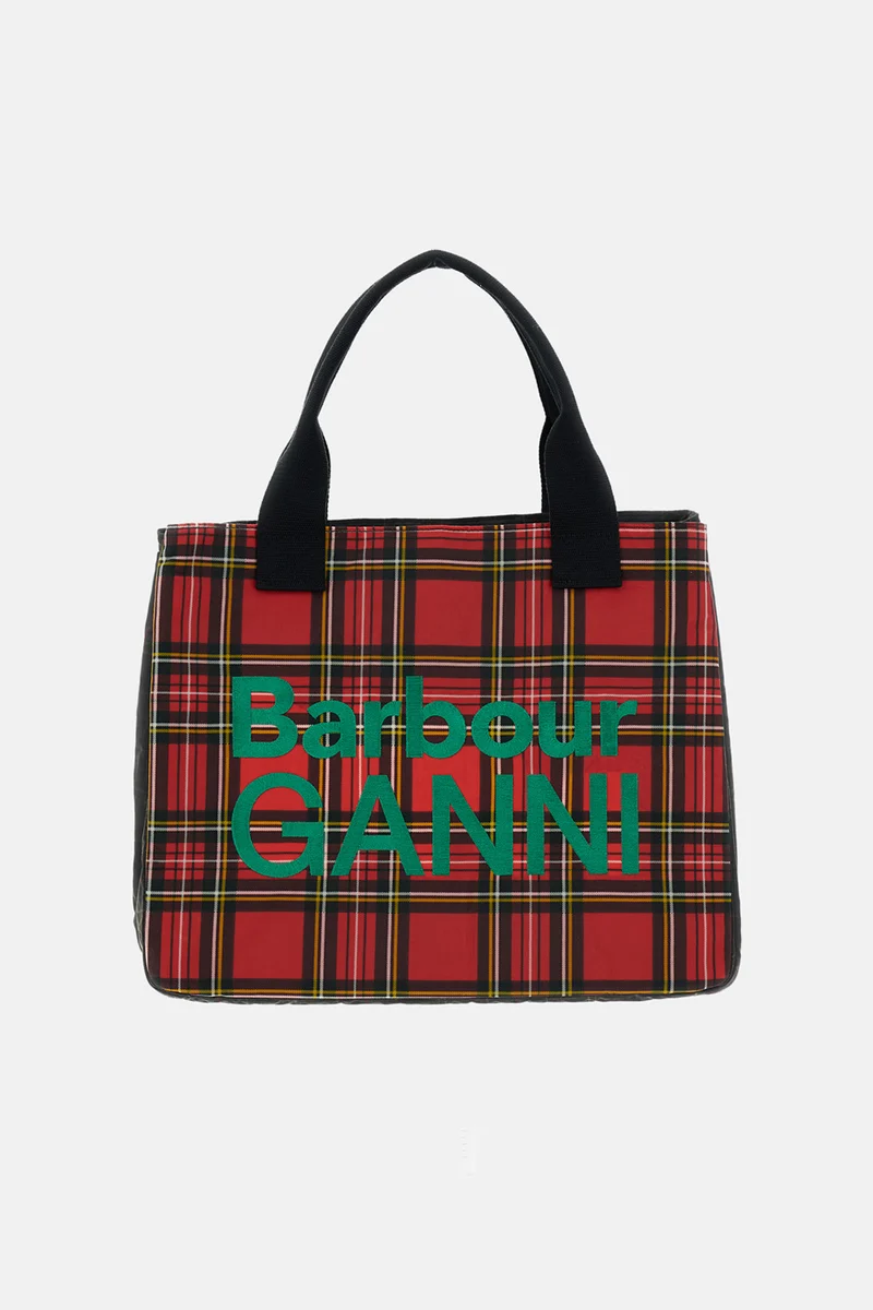 BARBOUR X GANNI BORSA TOTE