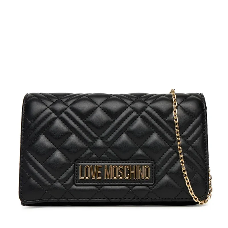 Clutch Donna con Tracolla LOVE MOSCHINO linea Quilted Nero