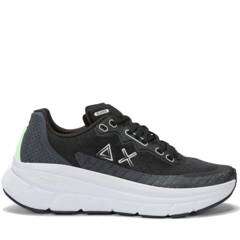 Scarpe Uomo Sun68 Sneakers Jupiter Air Mesh Colore Nero