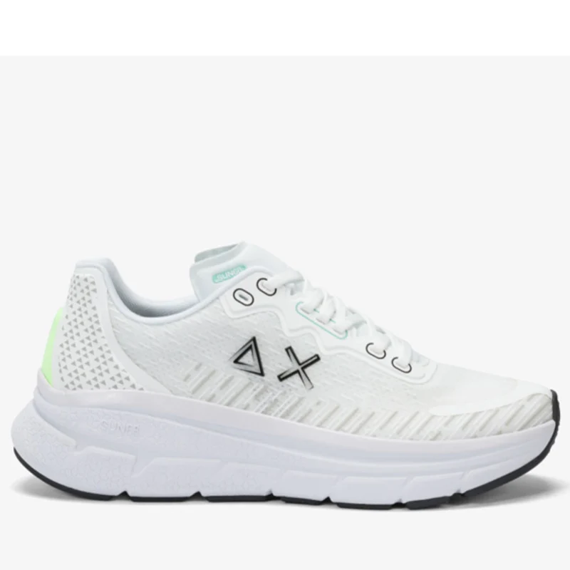 Scarpe Uomo Sun68 Sneakers Jupiter Air Mesh Colore Bianco