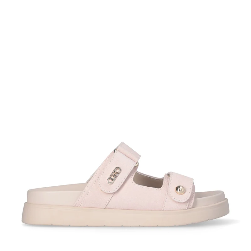 Ciabatte Doppia Fascia LIU JO Penny 902 in Suede Rosa