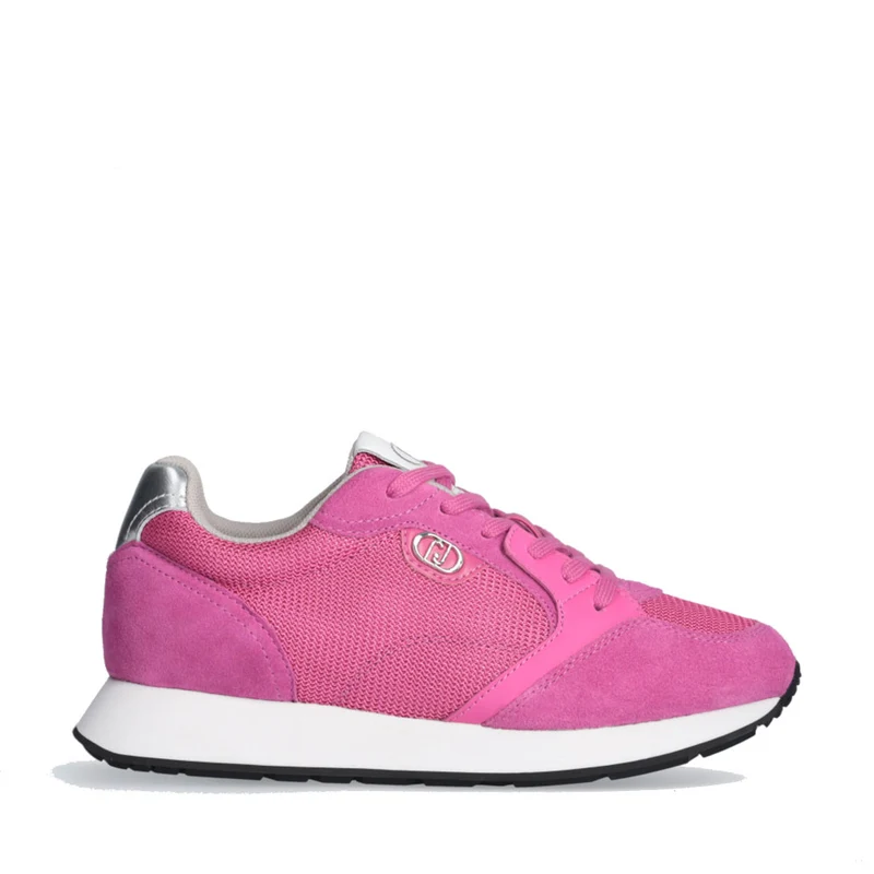 Sneakers Donna LIU JO Vibe 03 in Suede e Brighty Mesh Rosa