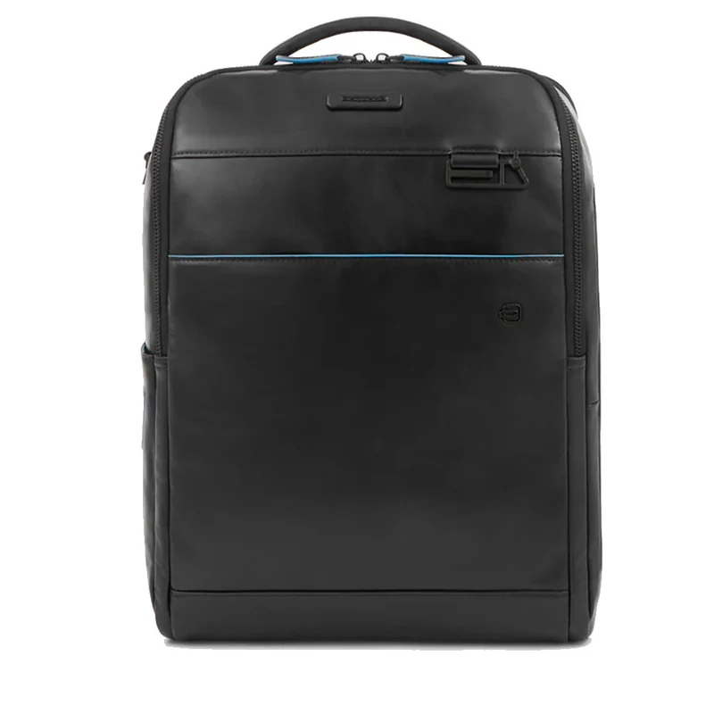 Zaino PIQUADRO porta PC 15,6" e porta iPad® Linea Blue Square in Pelle Nera - CA4818B2V