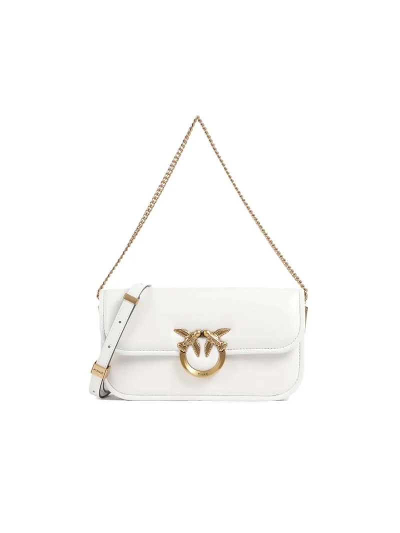 PINKO LOVE BOX HORIZONTAL NAPPA + VITELLO SETA