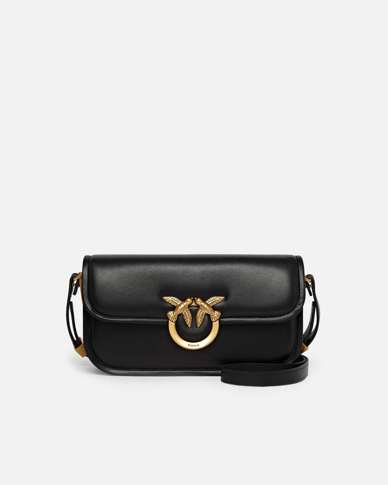 PINKO LOVE BOX HORIZONTAL NAPPA + VITELLO SETA