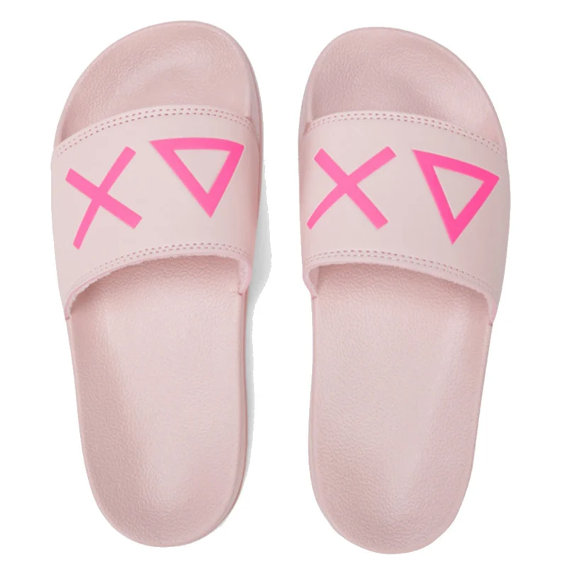 Ciabatte da Donna SUN68 Linea Slippers Logo Colore Rosa - X35204