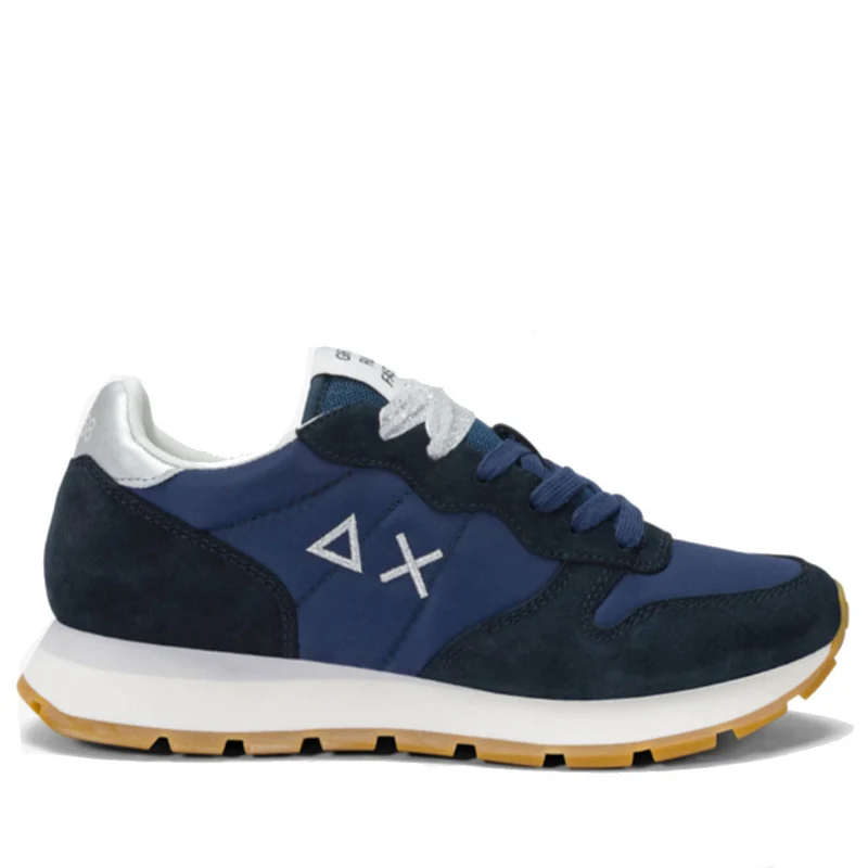 Scarpe Donna Sun68 Sneakers Ally Gold Silver Colore Navy Blue - Z35202