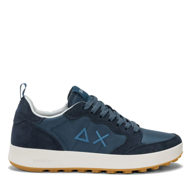Scarpe Uomo Sun68 Sneakers Genius Colore Navy Blue - Z35133