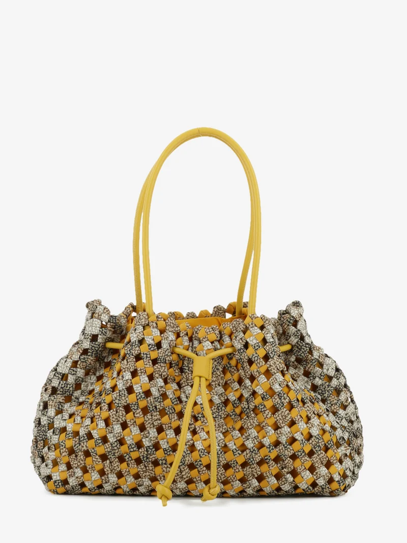La Nido borsa shopping medium op / saffron