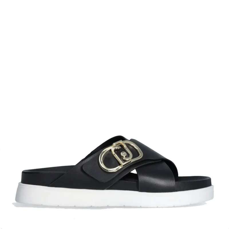 Ciabatte Platform LIU JO Penny 901 in Pelle Nera