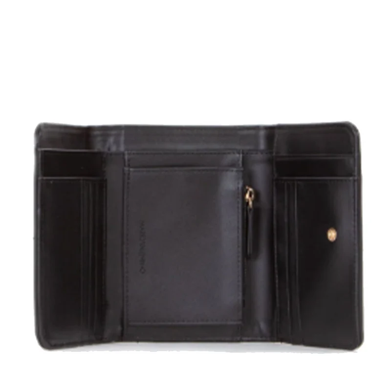 Portafoglio Donna VALENTINO BAGS Chiuso con Bottone Linea Jasmin Colore Nero