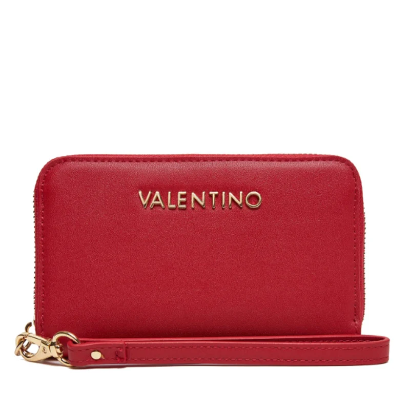 Portafoglio Donna VALENTINO BAGS Zip Around Linea Jasmin Colore Rosso Misura Media