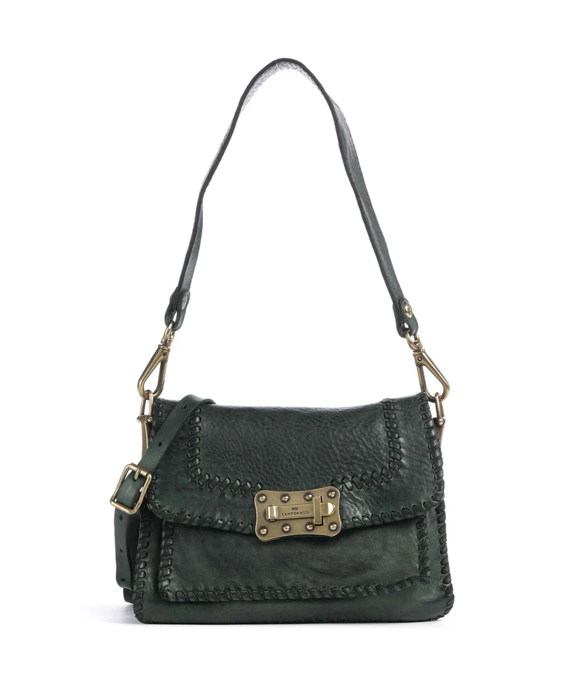 Campomaggi Borsa a spalla green bottle