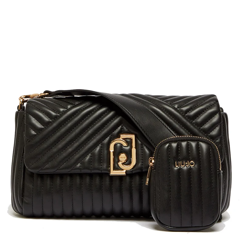 Borsa Donna a Tracolla LIU JO Ecosostenibile Trapuntata colore Nero