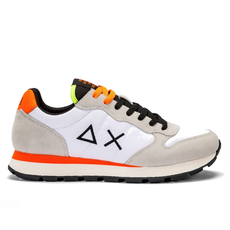 Scarpe Uomo Sun68 Sneakers Tom Fluo Colore Bianco - Z42102