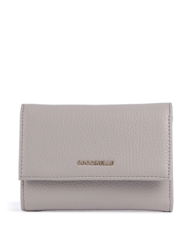 Coccinelle Metallic Soft Portafoglio oyster