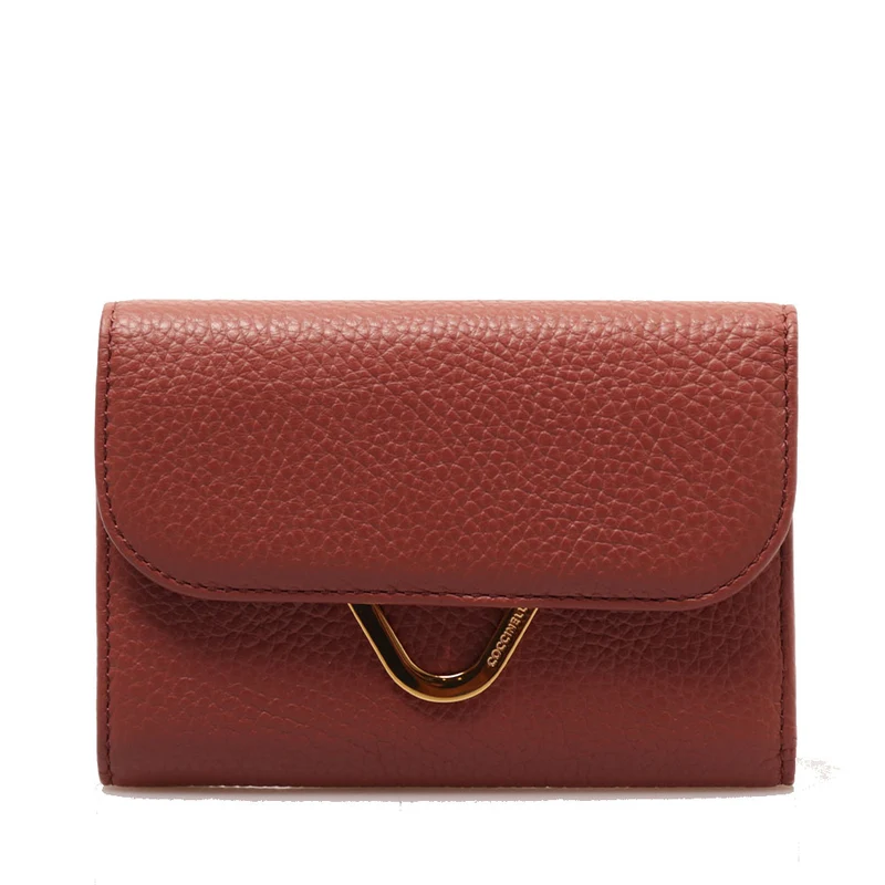 Portafoglio Donna Piccolo COCCINELLE in Pelle Brandy Linea Dew