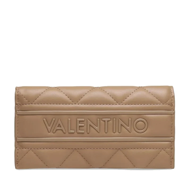 Portafoglio Donna VALENTINO BAGS Chiuso con Bottone Linea Ada Colore Beige