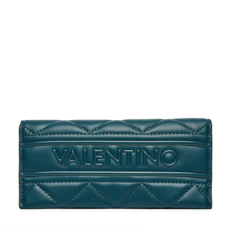 Portafoglio Donna VALENTINO BAGS Chiuso con Bottone Linea Ada Colore Ottanio