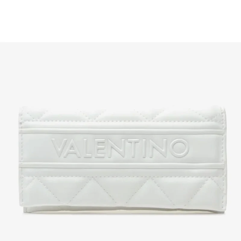 Portafoglio Donna VALENTINO BAGS Chiuso con Bottone Linea Ada Colore Bianco