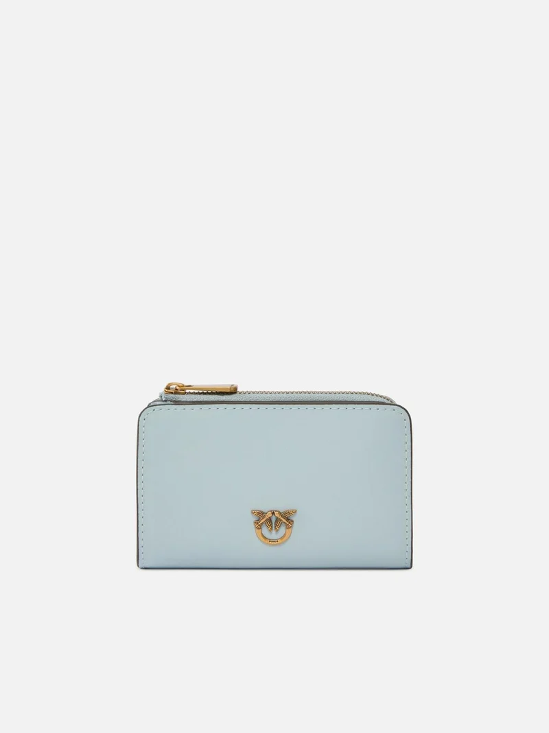 PINKO MINI WALLET VITELLO SETA