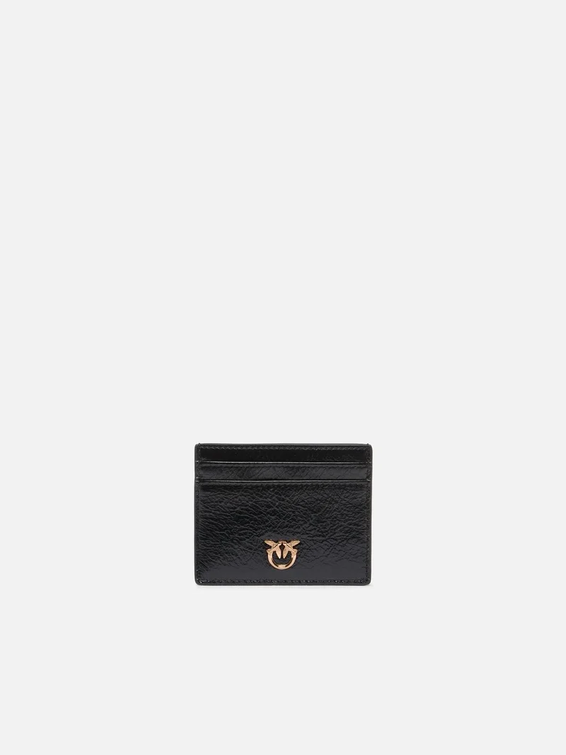PINKO CARD HOLDER SIMPLY SHINY CALF OLD