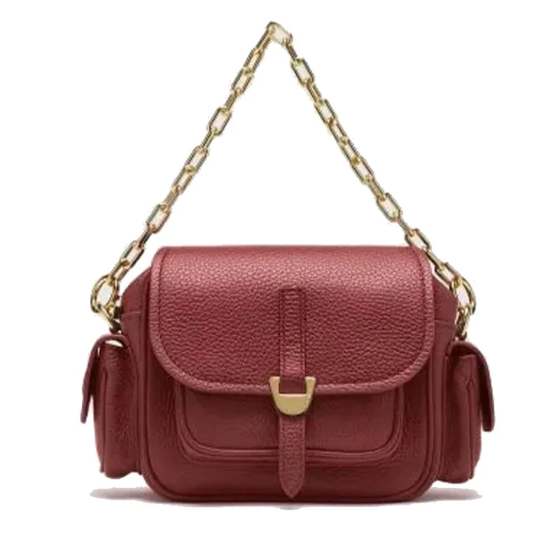 Borsa Donna a Mano COCCINELLE in Pelle Colore Brandy linea Campus Mini