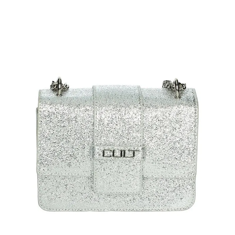 Borsa a Spalla CULT linea Gwen Laminata Silver