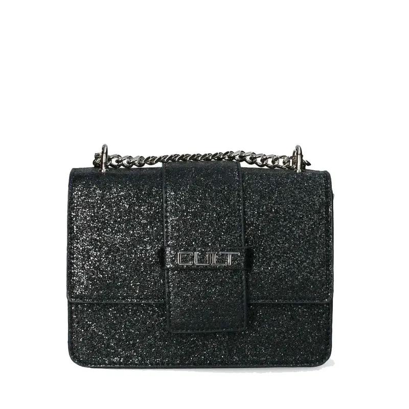 Borsa a Spalla CULT linea Gwen Laminata Nera