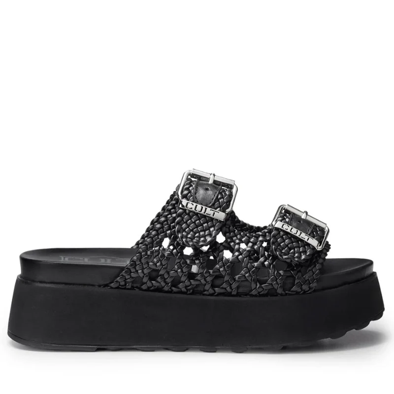 Ciabatte CULT Janis 4476 in Pelle Intrecciata Colore Nero